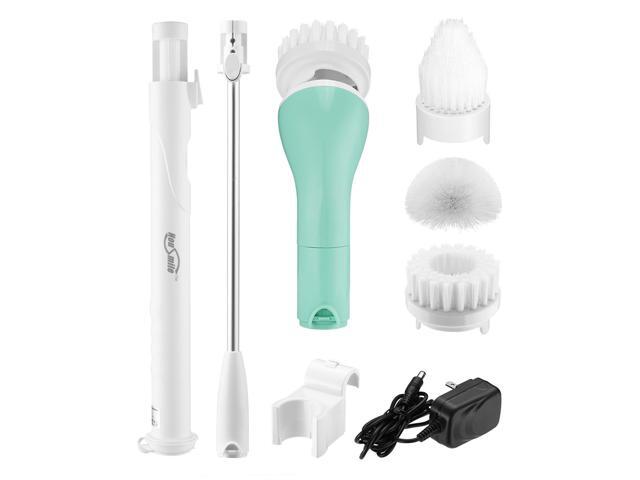 Housmile Electric Spin Scrubber Cleaner Brush Cordless Tub And Tile Housmile Electric Spin Scrubber Cleaner Brush Cordless Tub And Tile With 3 Replaceable Cleaning Heads 1 Extension Arm Adapter