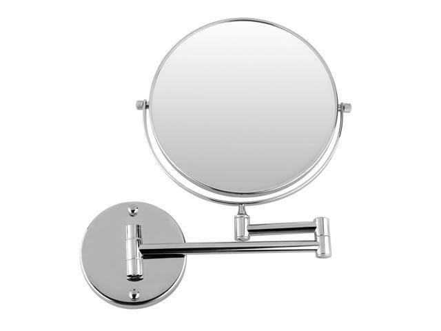 Chrome Finish 12 Inch Extension Two Sided Swivel Wall Mounted Chrome Finish 12 Inch Extension Two Sided Swivel Wall Mounted Mirror