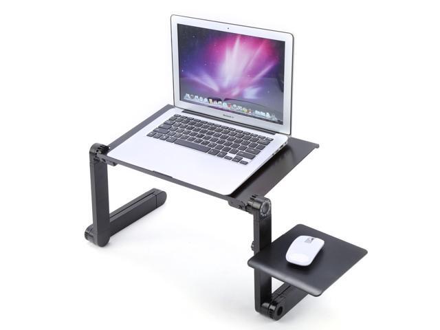 360 Degree Foldable Adjule Laptop Desk Computer Table Stand Bed Tray Newegg Com