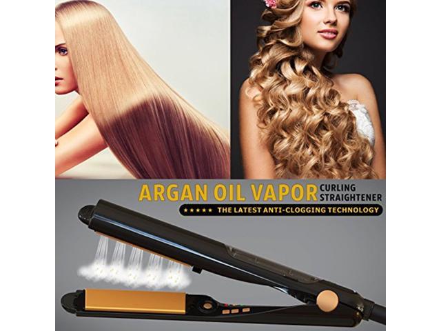 Argan Oil Hair Straightener Curler Hair Curling Wand Curling