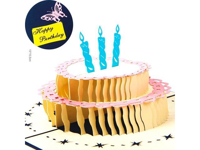 Birthday Cards Papercraft Pop Up 3d Birthday Cake And Cards