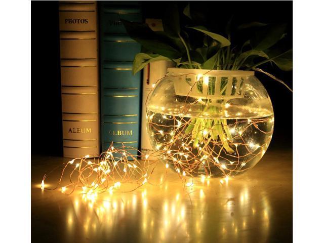 2m Copper Silver Wire Led Fairy Lights Waterproof Outdoor String Wedding Party Decoration Newegg Com