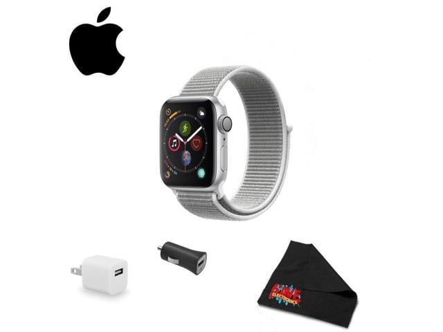 series 4 silver aluminum case seashell sport loop