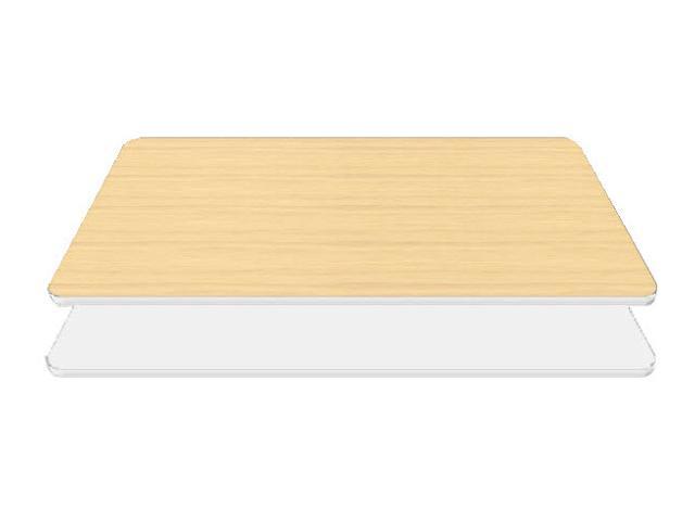 Table Top Rectangular Reversible Laminate For Desk Office Restaurant Bar Or Home White Maple 48x30 Newegg Ca