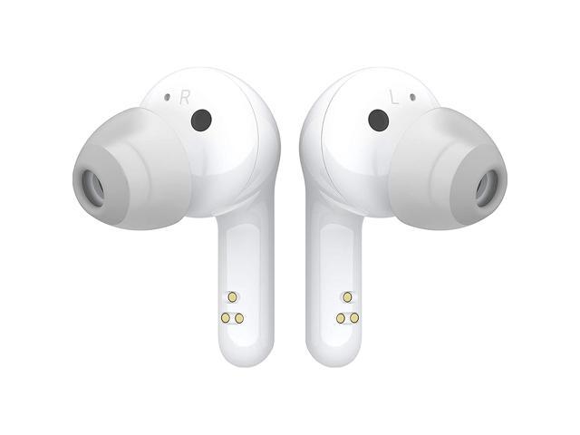 LG TONE Free FN5W - Wireless Charging True Wireless Bluetooth Earbuds with Meridian Sound, Noise Reduction, Dual Microphone for Work/Home Office, iPhone and Android Compatible, White