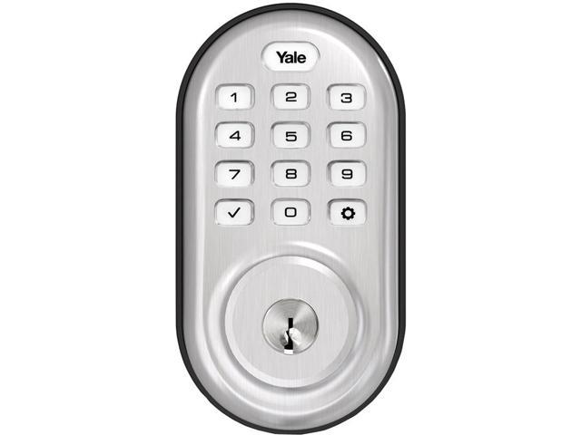 Yale Locks Assure Lock Push Button with Z-Wave in Satin Nickel (YRD216)