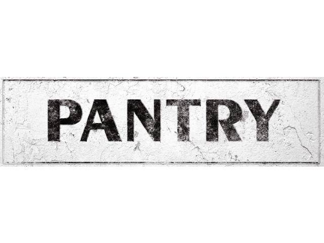 Pantry Sign Rustic Farmhouse Kitchen With Vintage Shabby Chic On