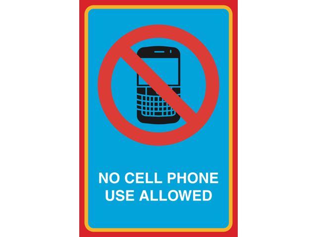 No Cell Phone Use Allowed Print Picture Notice Business