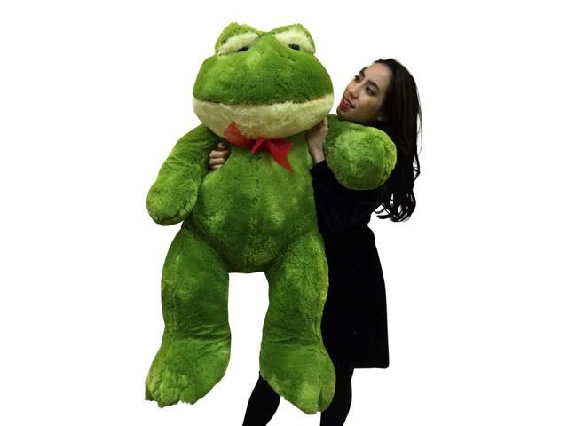 large plush frog