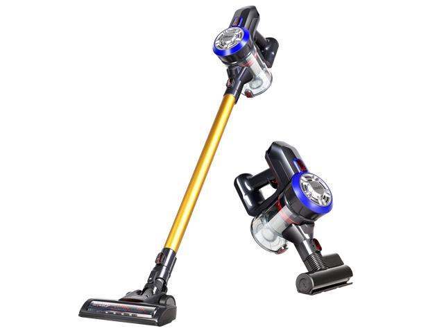 Dibea D18 Lightweight Cordless Stick Vacuum Cleaner 9000pa Dibea D18 Lightweight Cordless Stick Vacuum Cleaner 9000pa Bagless Rechargeable 2 In 1 Handheld Gold