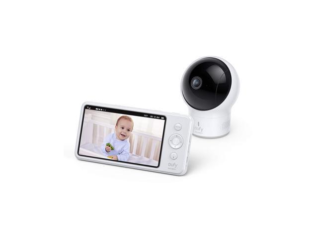 eufy Security, BabyCare SpaceView Pro, Video Baby Monitor with 720p Camera, Two-Way Audio, Remote Pan & Tilt, Ultra-Long 5200mAh Battery, Clear Night Vision, Lullaby Player, Ideal for New Parents