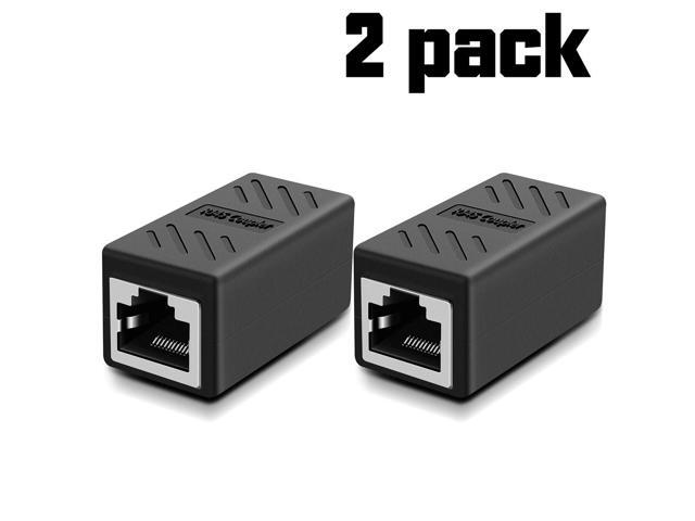 LWD 2 Pack RJ45 Coupler Cat7//Cat6//Cat5e Ethernet Extender female to famale