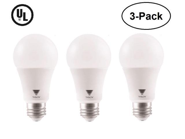 Triglow 3 Pack 15 Watt 100w Equivalent A19 Led Bulbs 3000k Triglow 3 Pack 15 Watt 100w Equivalent A19 Led Bulbs 3000k Soft White Color 1500 Lumens And E26 Base Ul Listed Of