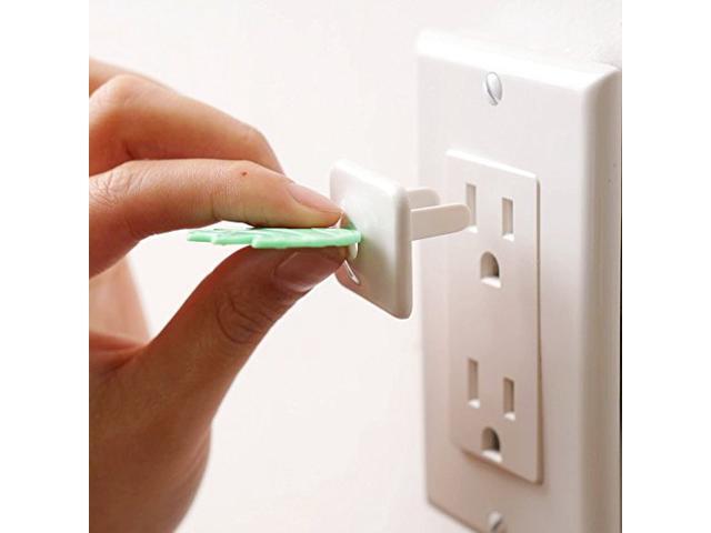 Baby Mate 24 Pcs Childproof Electrical Outlet Plugs With 4 Pa Baby Mate 24 Pcs Childproof Electrical Outlet Plugs With 4 Pa Keys White 1 3 X Plug Size Electric Socket Cover Child Safety