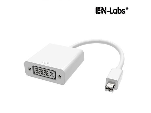 Metal Mini DisplayPort Thunderbolt Port Compatible to DVI-I Female Adapter DP v1.2 Support 1080P, Mini DP to DVI