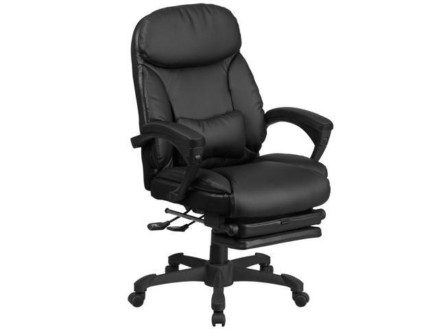 High Back Black Leather Executive Reclining Swivel Office Chair With High Back Black Leather Executive Reclining Swivel Office Chair With Comfort Coil Seat Springs And Padded