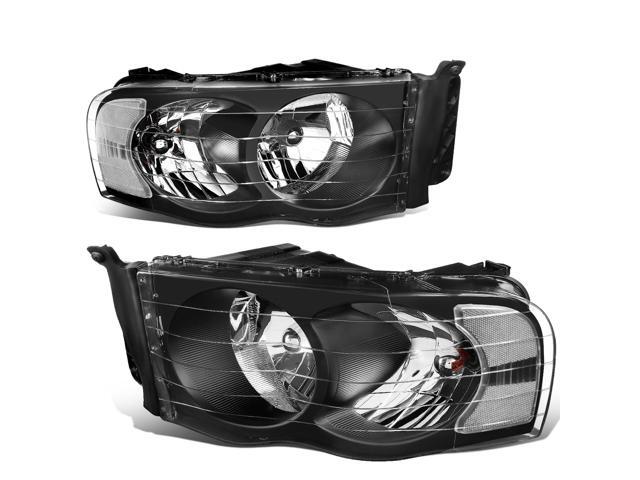 For 02 05 Dodge Ram Truck 1500 2500 3500 Black Housing Clear For 02 05 Dodge Ram Truck 1500 2500 3500 Black Housing Clear Corner