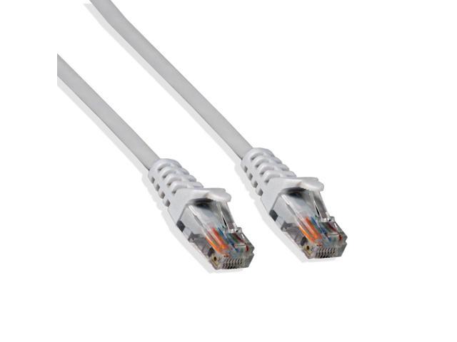 7Ft Cat6 Ethernet RJ45 Lan Wire Network White UTP 7 Feet Patch Cable 5 Pack