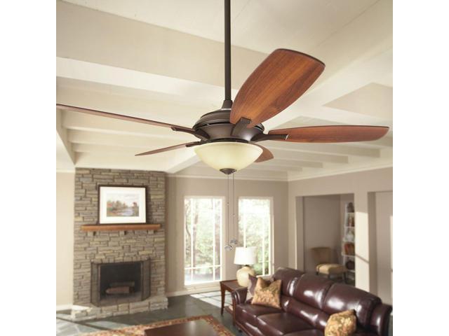 Refurbished Hampton Bay 14920 Springview 52 In Indoor Oil Rubbed Hampton Bay 14920 Springview 52 In Indoor Oil Rubbed Bronze Ceiling Fan With Light