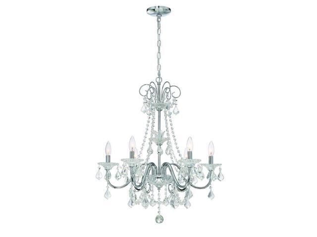 Refurbished Canterbury Park Collection 29360 Hbu 6 Light Chrome Canterbury Park Collection 29360 Hbu 6 Light Chrome Crystal Chandelier
