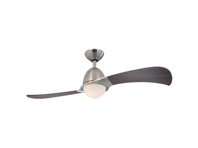 Refurbished Westinghouse 7216100 Solana 48 Inch Brushed Nickel Westinghouse 7216100 Solana 48 Inch Brushed Nickel Indoor Ceiling Fan Light Kit With Opal