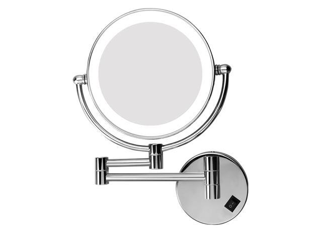 Excelvan 8 Inch Two Sided Swivel Led Lighted Wall Mount Makeup Excelvan 8 Inch Two Sided Swivel Led Lighted Wall Mount Makeup Mirror With 10x Magnification
