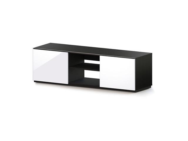 Sonorous Trd 150 Modern Wood Tv Stand For Sizes Up To 65 Black White Newegg Com
