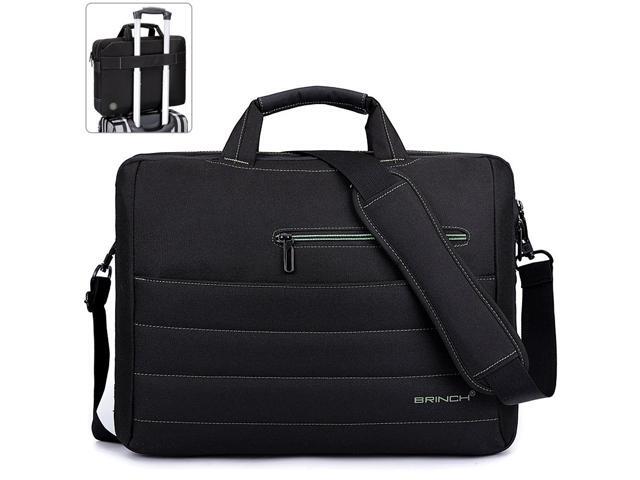 Brinch 17 Inch Laptop Bag Large Capacity Briefcase For Women Men Oxford Nylon Fabric Computer Shoulder Water Resistant Durable Messenger