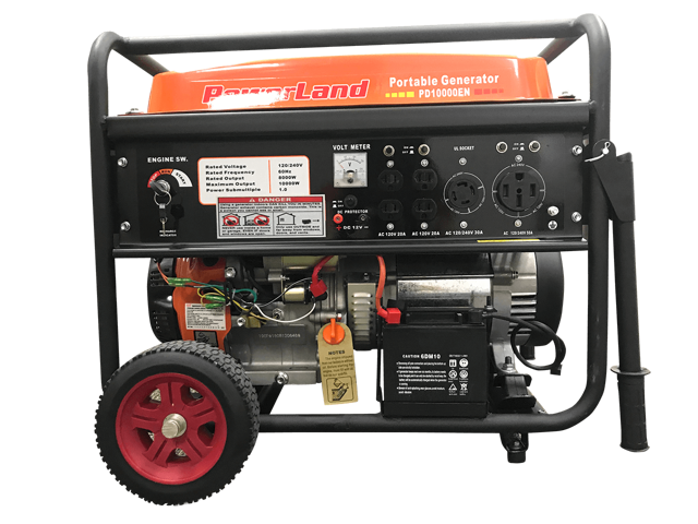 PowerLand PD10000EN 10KW 16HP Gas Generator Electric Start