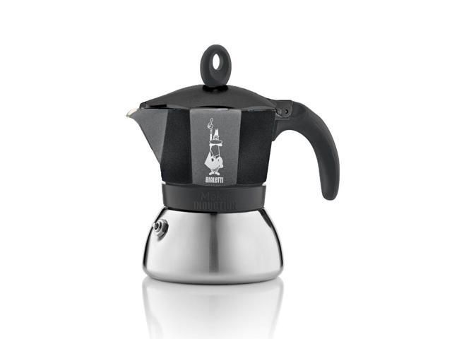Bialetti Moka Induction Stove Top Espresso Coffee Maker Black Bialetti Moka Induction Stove Top Espresso Coffee Maker Black 6 Cup