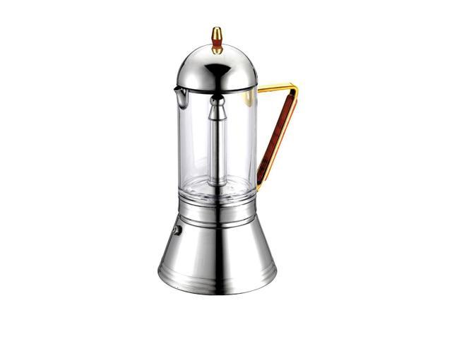 Italian Stainless Steel Coffee Maker gat cafe caffe cristal gold italian espresso coffee maker for all non induction stove