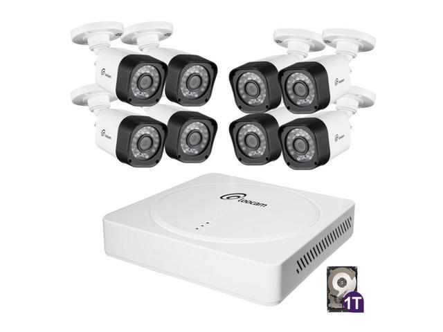 Loocam 1080p Surveillance Security Camera System w/ 8x Outdoor CCTV Cameras & 1TB HDD DVR)