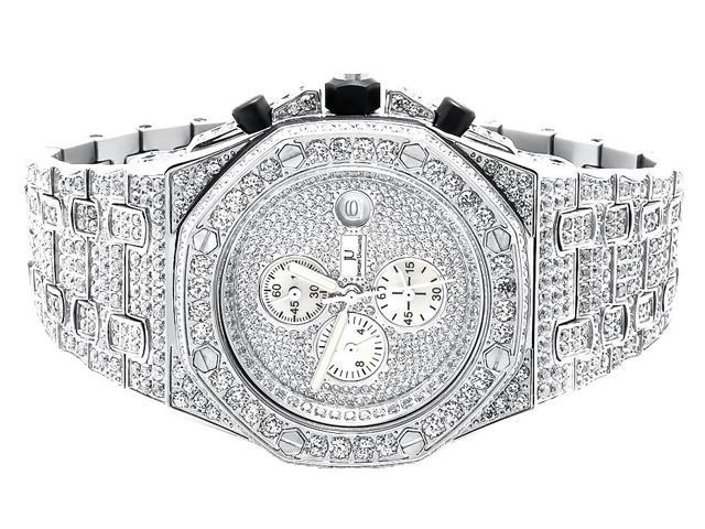 simulated diamond watch