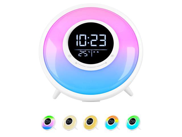 All -in-One Wake Up Light Alarm Clock with FM Radio, Sleep ...