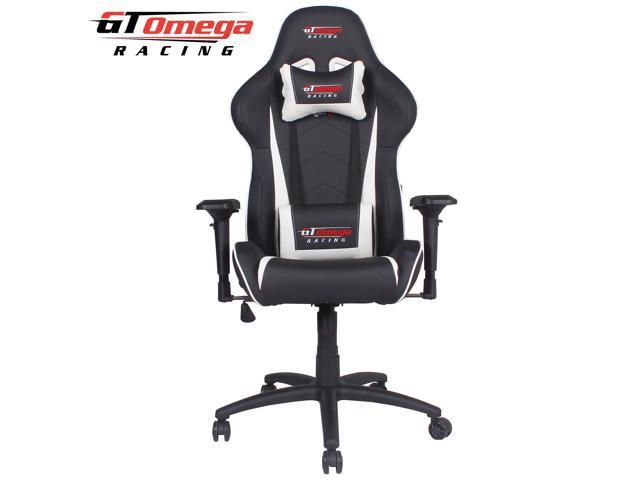 gt omega pro racing office chair black leather