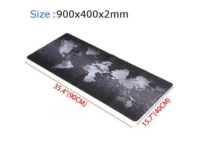 Estone World Map Mouse Pad With Stitched Edges Premium Textured