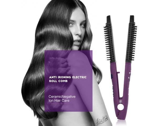 4 In 1 Ceramic Styler Hair Curler Brush Straight And Curl Curling
