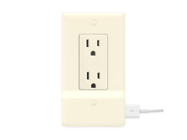 Snower Usb Charger Outlet Wall Plate Cover No Batteries Or Snower Usb Charger Outlet Wall Plate Cover No Batteries Or Wires Installs In Seconds