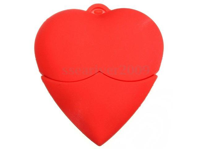 USB Flash Drives Cute Red Heart Shape Memory Stick Flash Disk Card