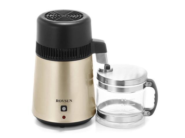 750w 4l Upgraded Pure Water Distiller All Stainless Steel Interior 750w 4l Upgraded Pure Water Distiller All Stainless Steel Interior Filter Gold