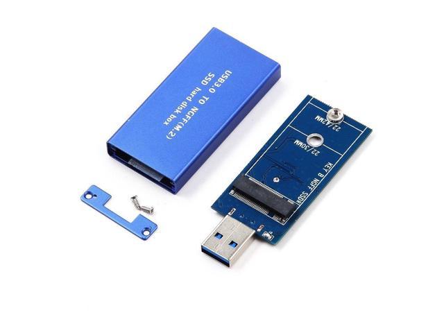 USB 3.0 to M.2 SATA SSD enclosure B+M Key NGFF 2242 Mini Portable Mobile box