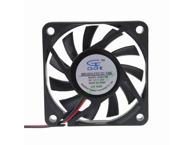 5pcs//lot Gdstime 2Pin DC 12V 5cm Computer Cooling Fan 2Pin 5010 50mm 50x50x10mm