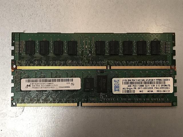MT18JSF51272PZ Micron 4GB 1RX4 PC3-10600R RAM