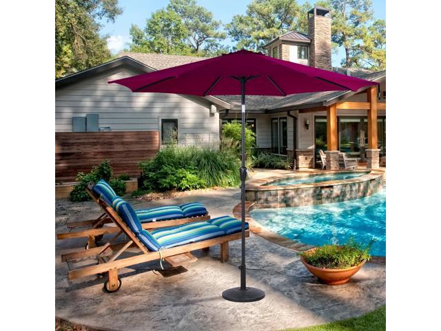 Cloud Mountain 9ft Patio Tilt Umbrella Canopy Beach Outdoor Cloud Mountain 9ft Patio Tilt Umbrella Canopy Beach Outdoor Garden Umbrellas Push On W
