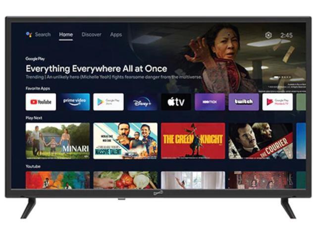 Supersonic 32-Inch LED Smart HDTV With Remote Control SC-3250GTV