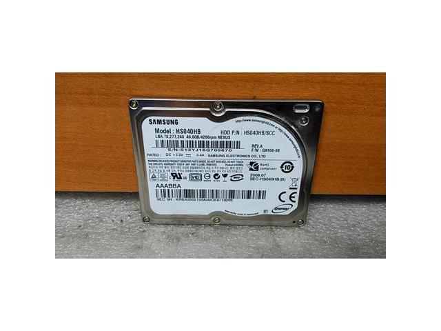 SAMSUNG HS040HB 40GB 7200 RPM 2MB Cache IDE Ultra ATA100 / ATA-6 1.8