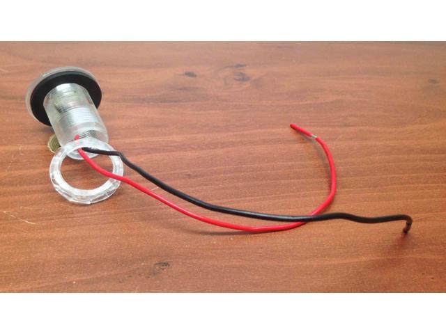 Pactrade Marine Boat LED Livewell Button White Courtesy Light Waterproof 12 V