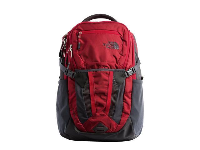 the north face red backpack