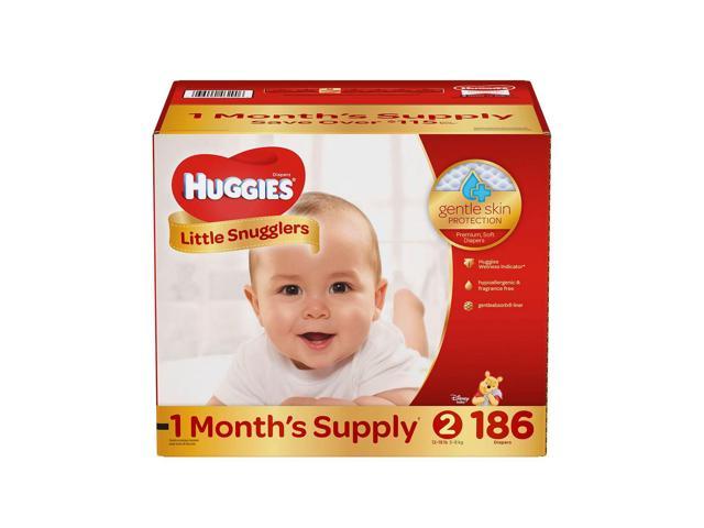 Huggies Little Snugglers Diapers - Diaper Size 2 - 186 Ct. ( Weight 12 ...