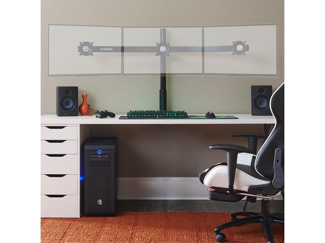 Echogear Triple Monitor Height Adjust Multi Screen Desk Mount For Array Style Gaming Echo Gm3c Newegg Com